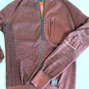 adidas Maroon Full-Zip Jacket